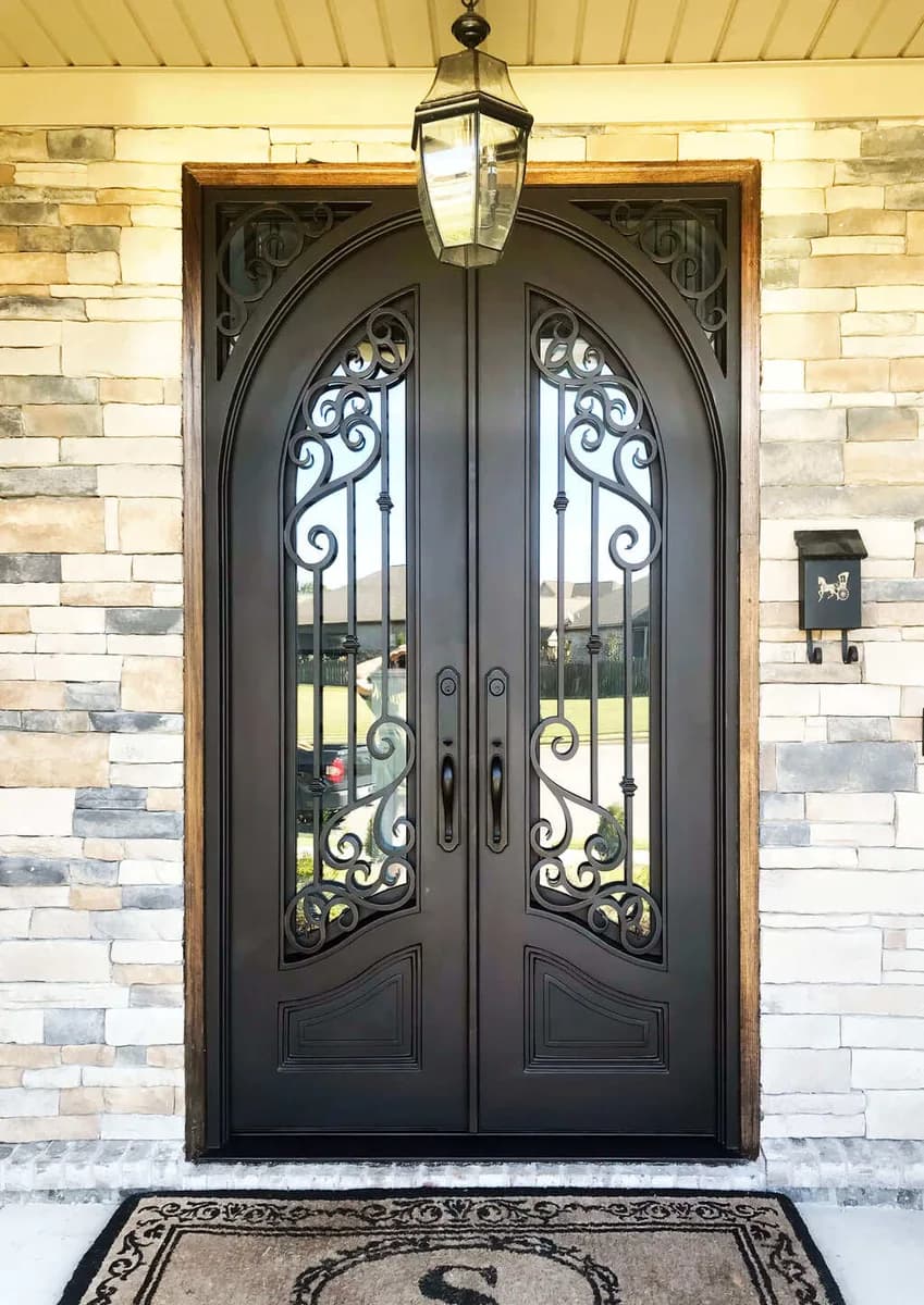 Double iron entry doors — featured local project in East Cobb, GA