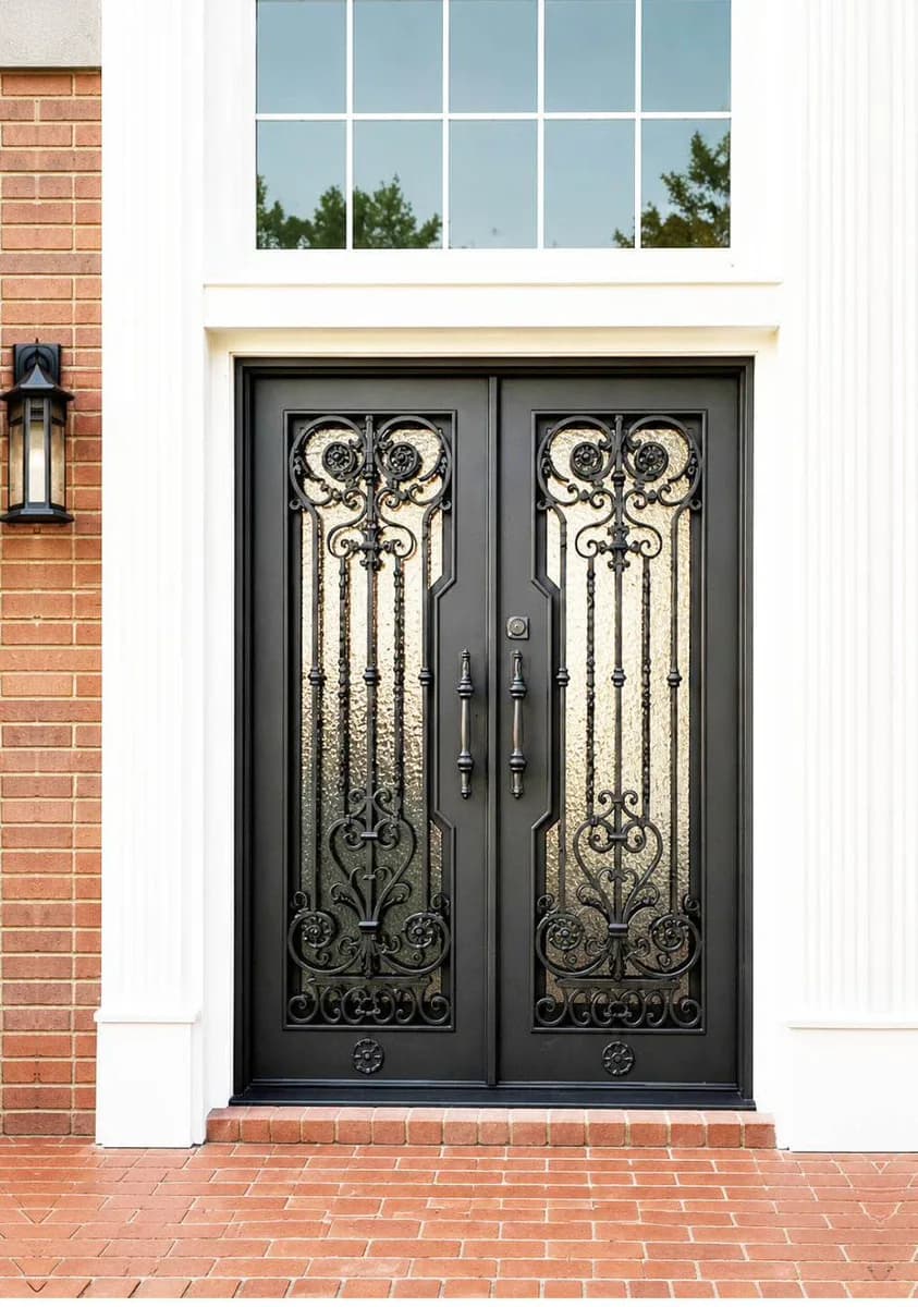 Double iron entry doors — featured local project in Marietta, GA