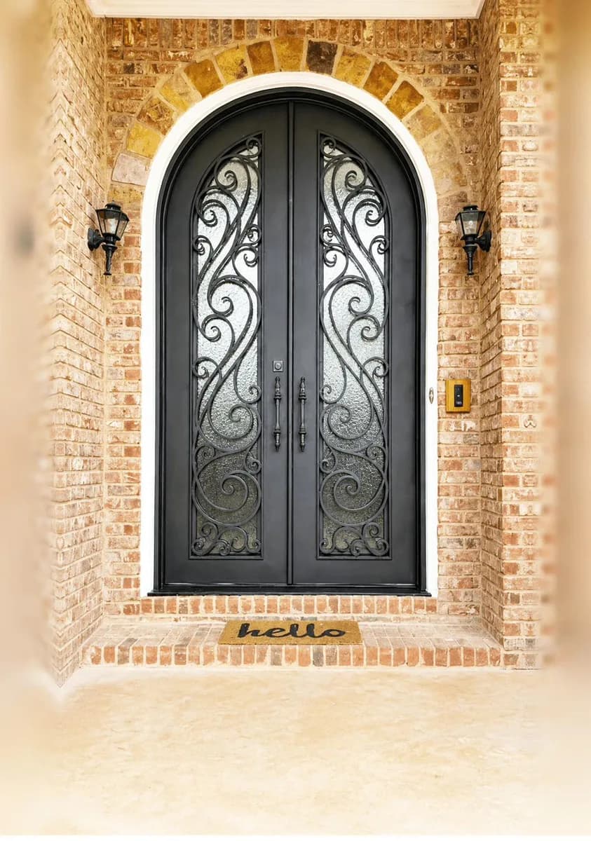 Double iron entry doors — featured local project in Marietta, GA