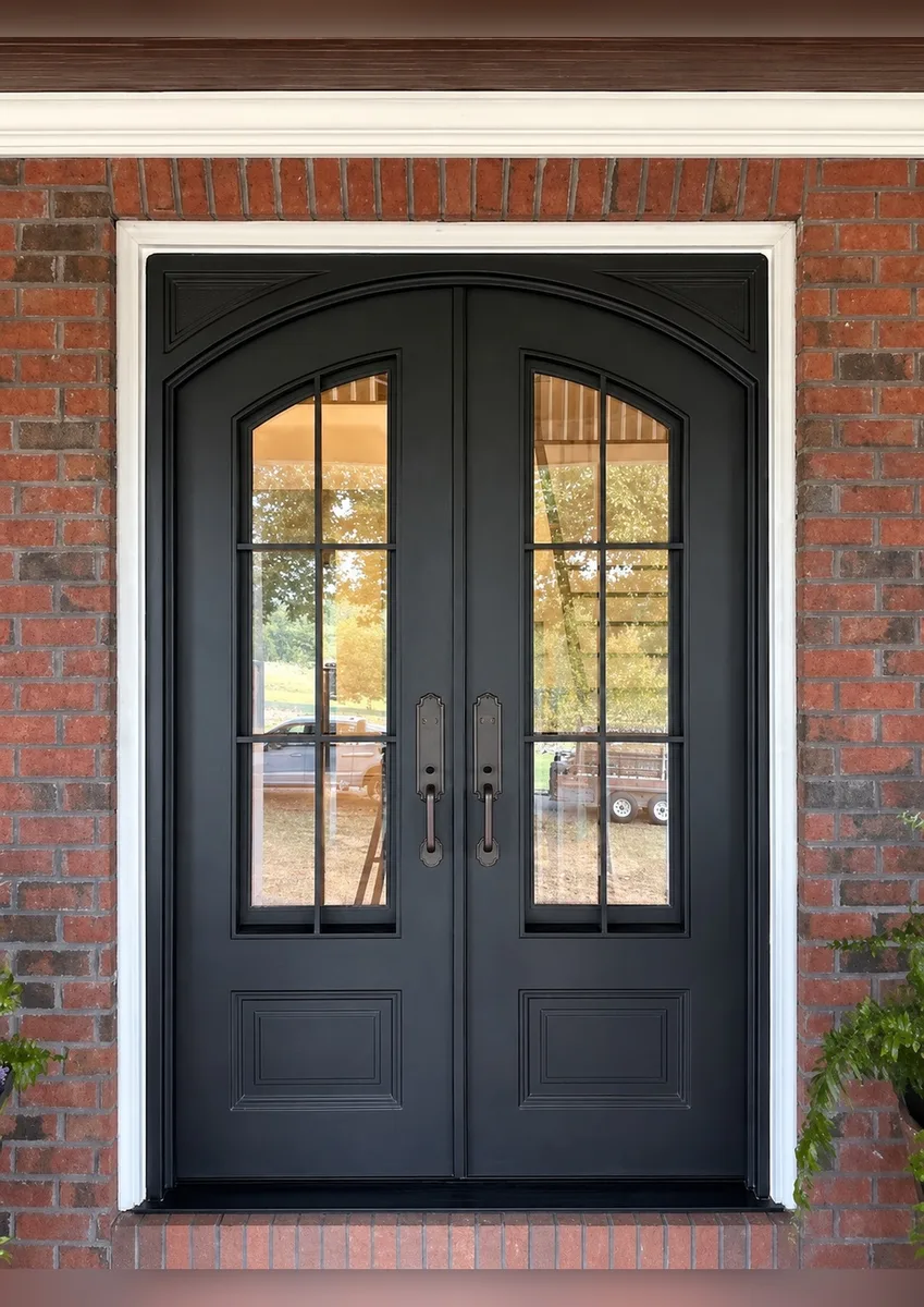 Double iron entry doors — featured local project in Marietta, GA