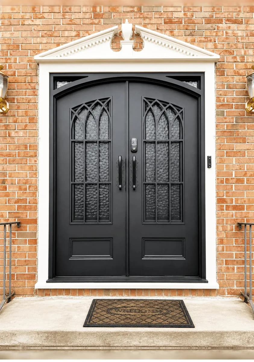 Double iron entry doors — featured local project in Roswell, GA