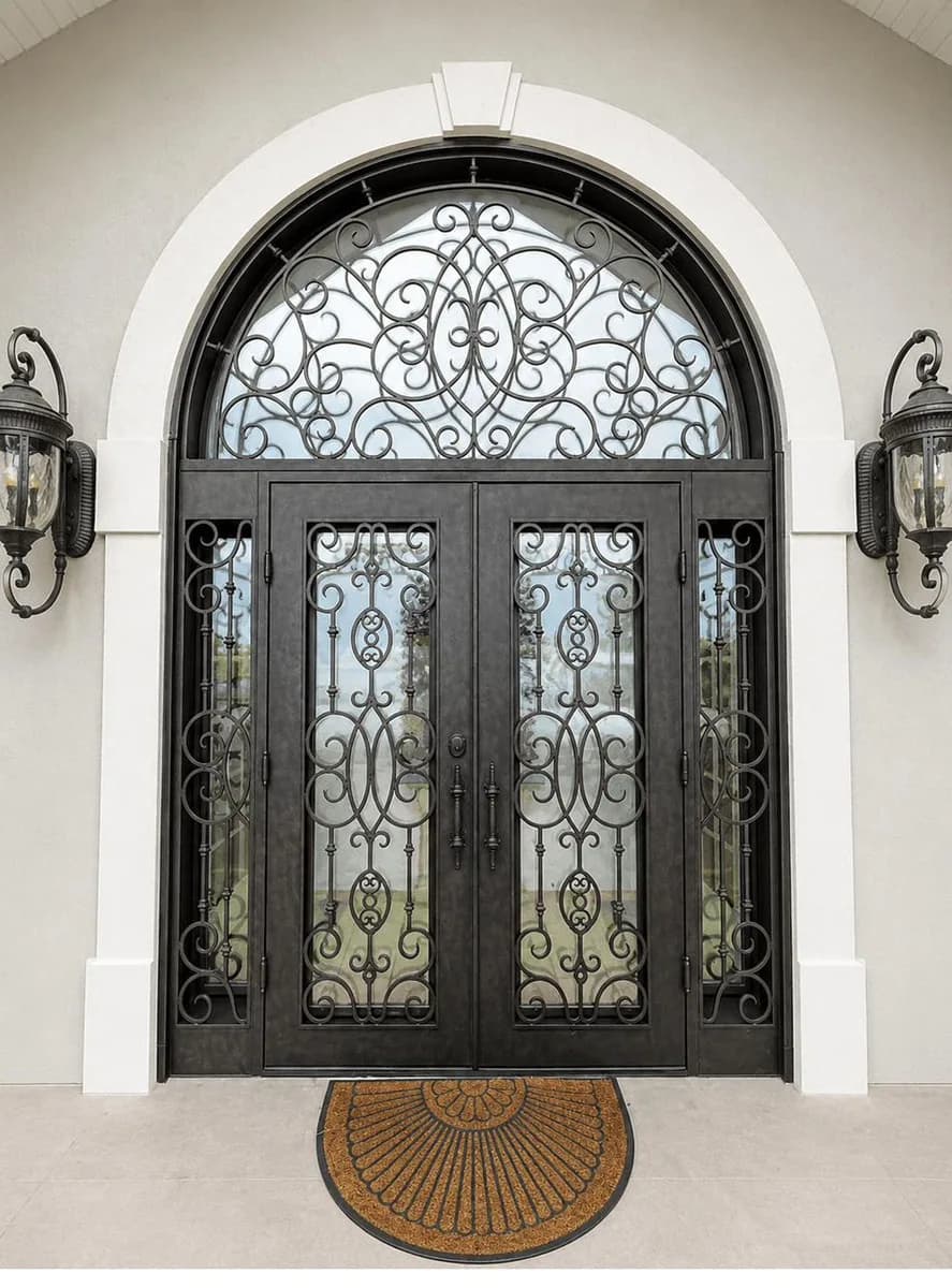 Double iron entry doors — featured local project in Sandy Springs, GA