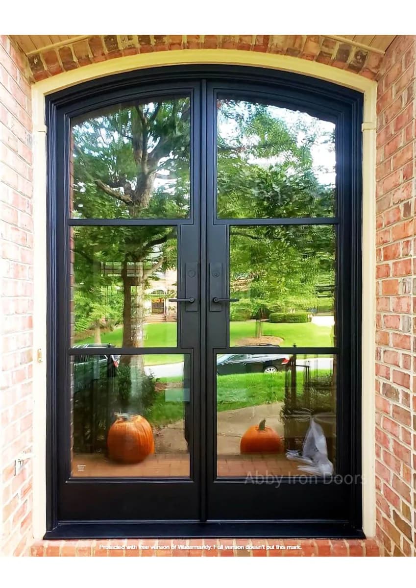 Double iron entry doors — featured local project in Cary, NC