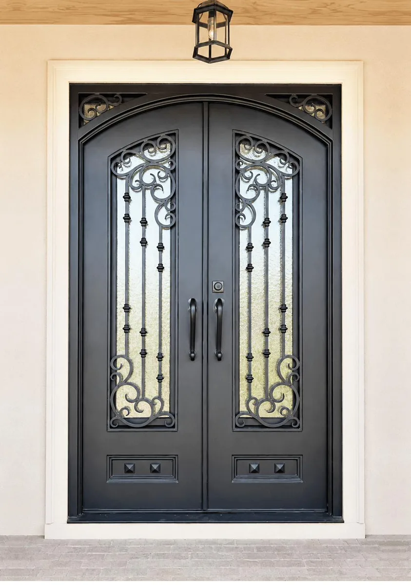 Double iron entry doors — featured local project in Charlotte, NC