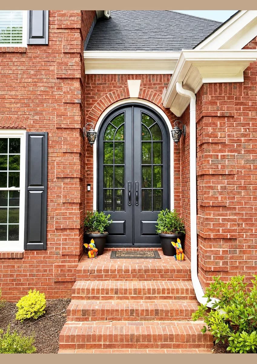 Double iron entry doors — featured local project in Charlotte, NC