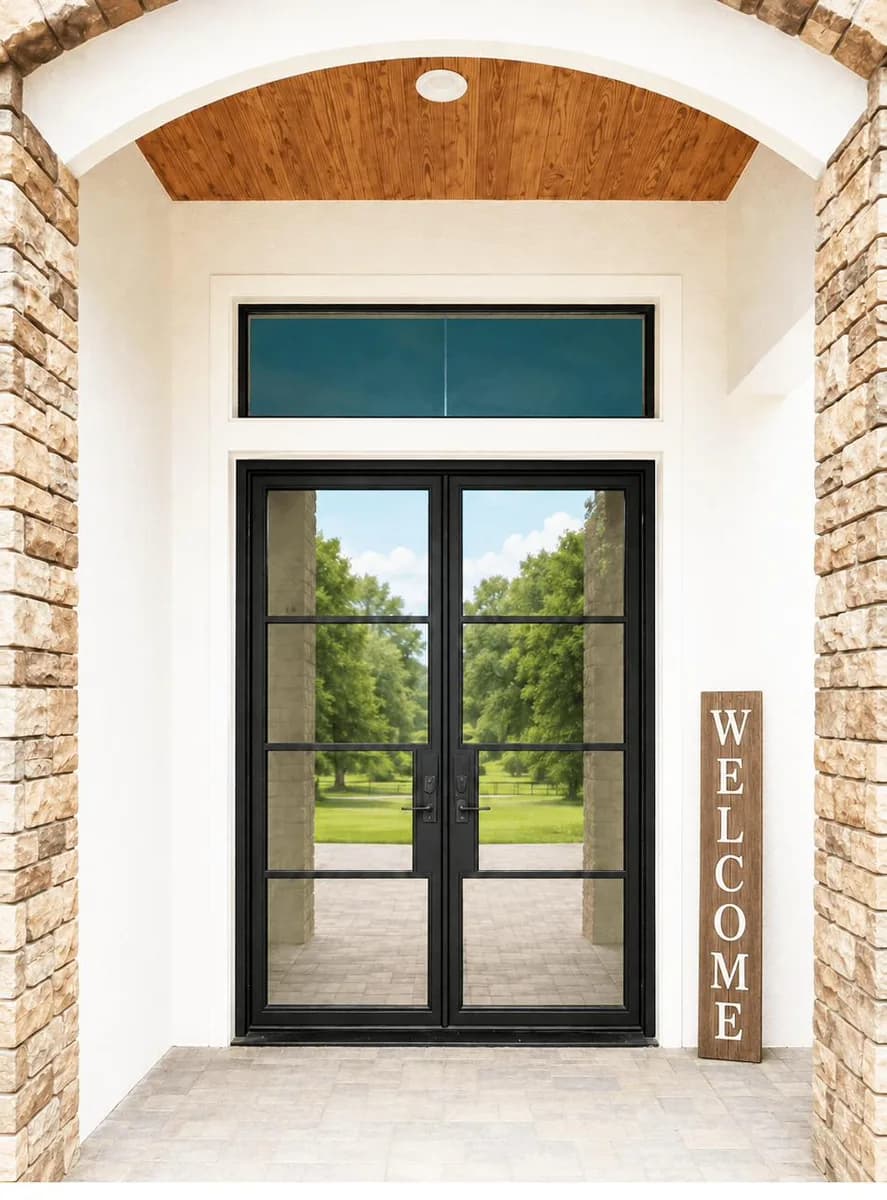 Double iron entry doors — featured local project in Charlotte, NC