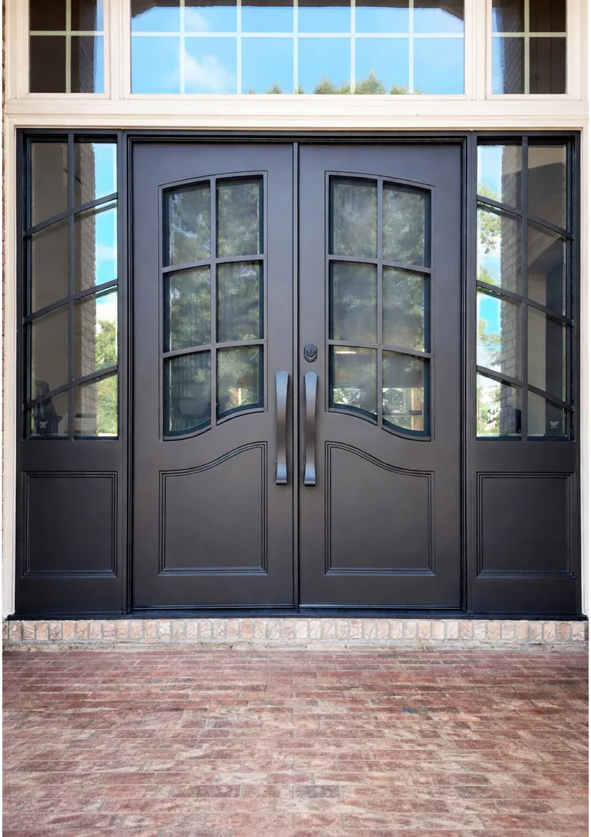 Double iron entry doors — featured local project in Mooresville, NC