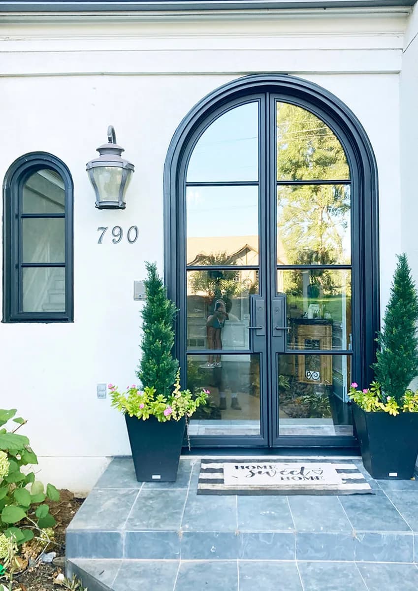 Double iron entry doors — featured local project in Mooresville, NC