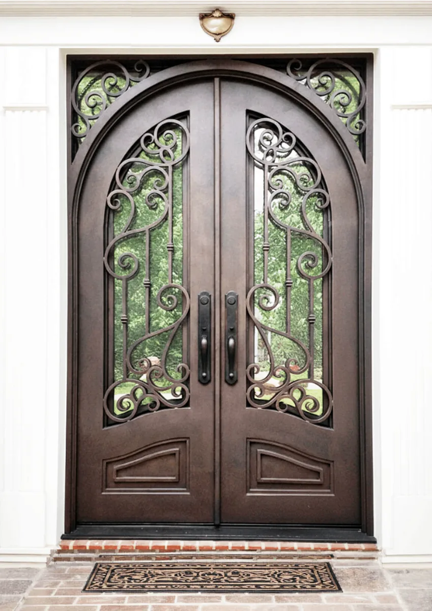 Double iron entry doors — featured local project in Fort Mill, SC