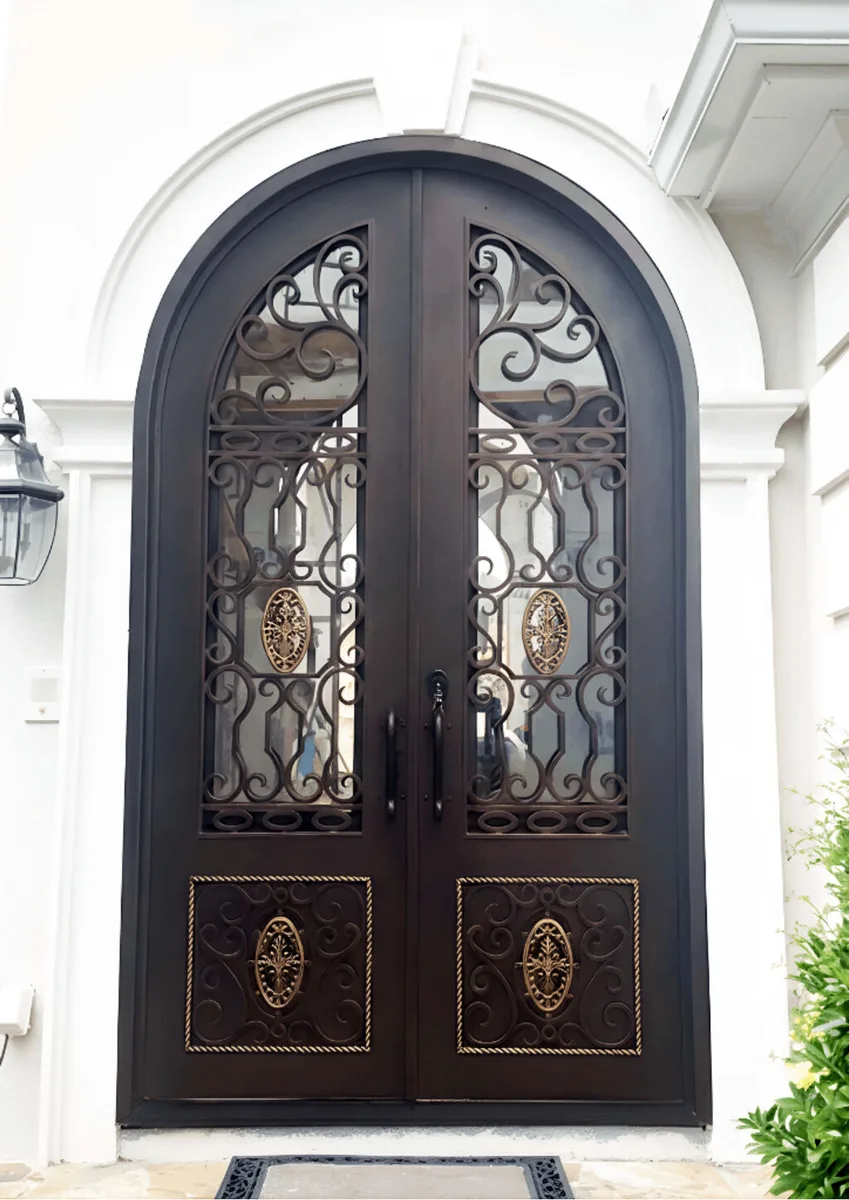 Double iron entry doors — featured local project in Fort Mill, SC