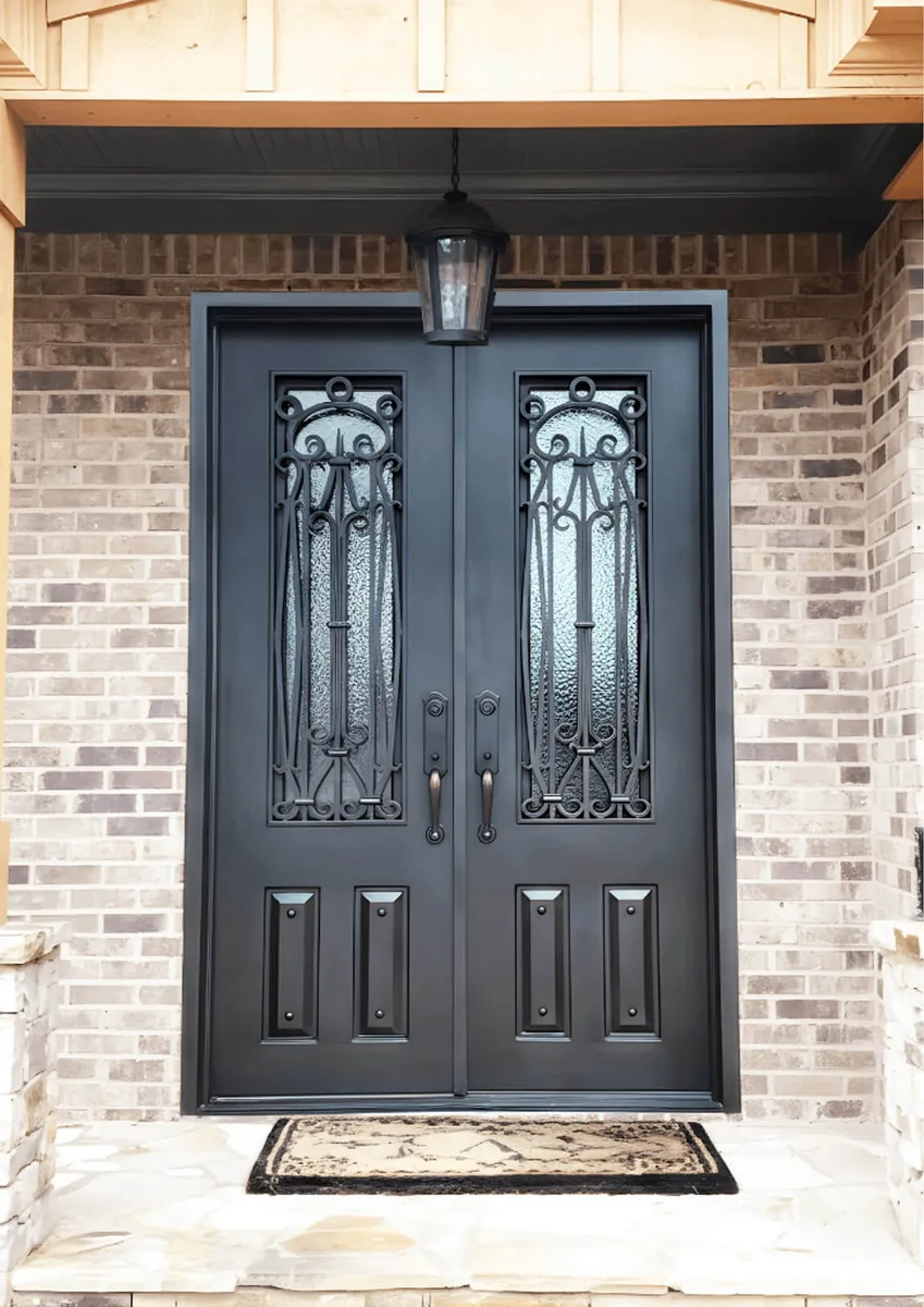 Double iron entry doors — featured local project in Greenville, SC