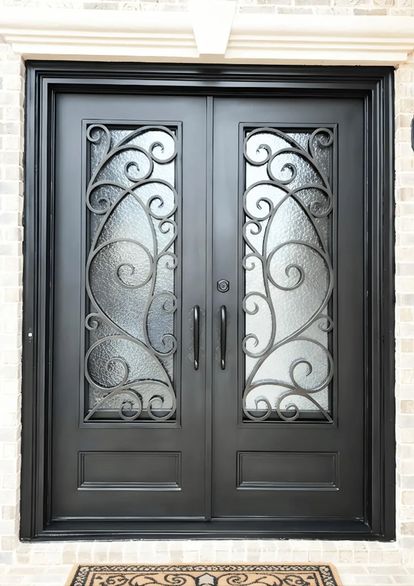 Double iron entry doors — featured local project in Greenville, SC