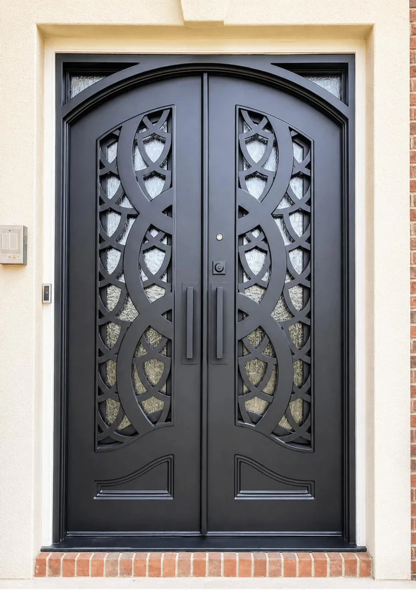 Double iron entry doors — featured local project in Belle Meade, TN