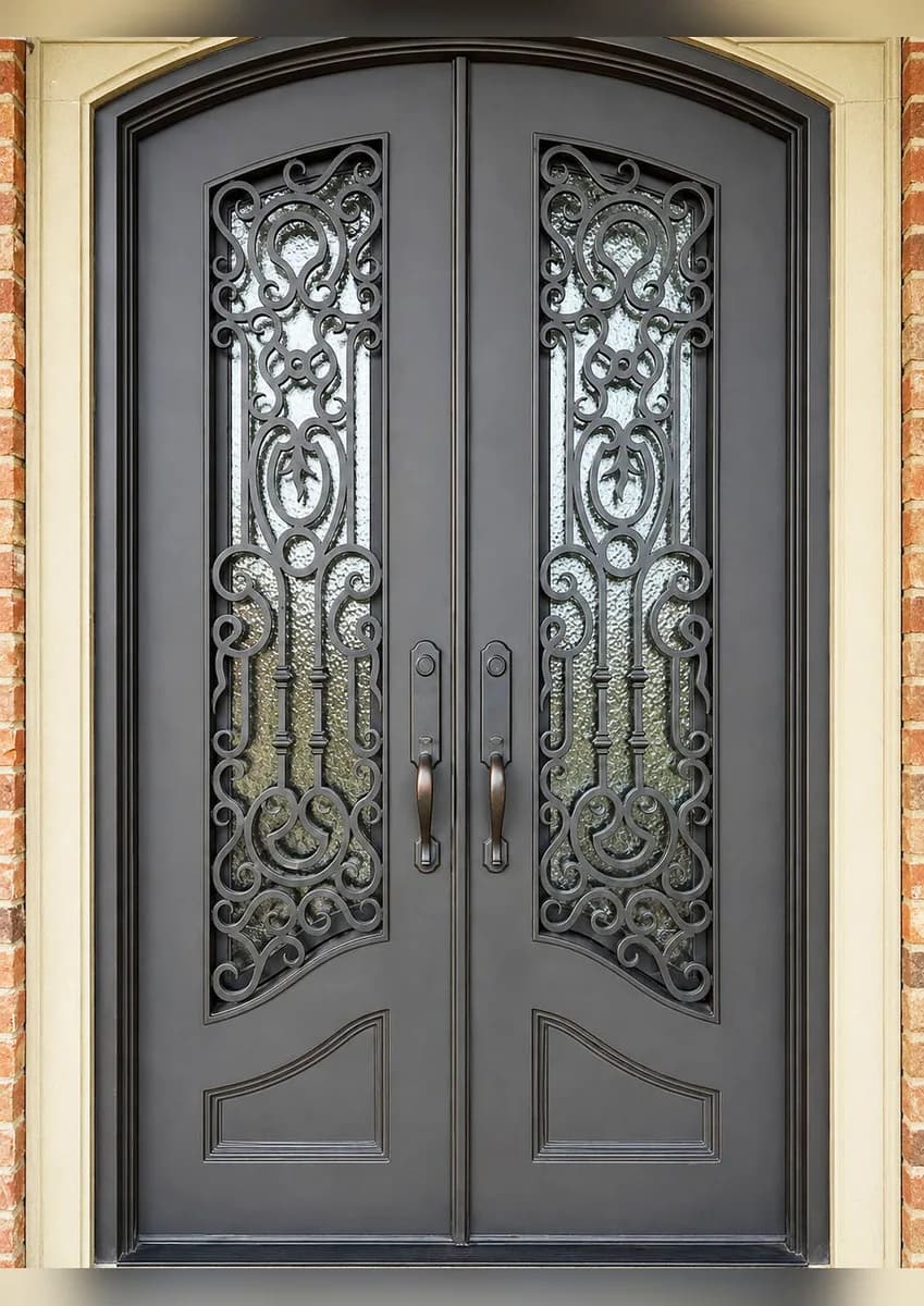 Double iron entry doors — featured local project in Belle Meade, TN