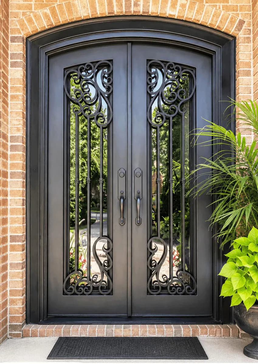 Double iron entry doors — featured local project in Belle Meade, TN