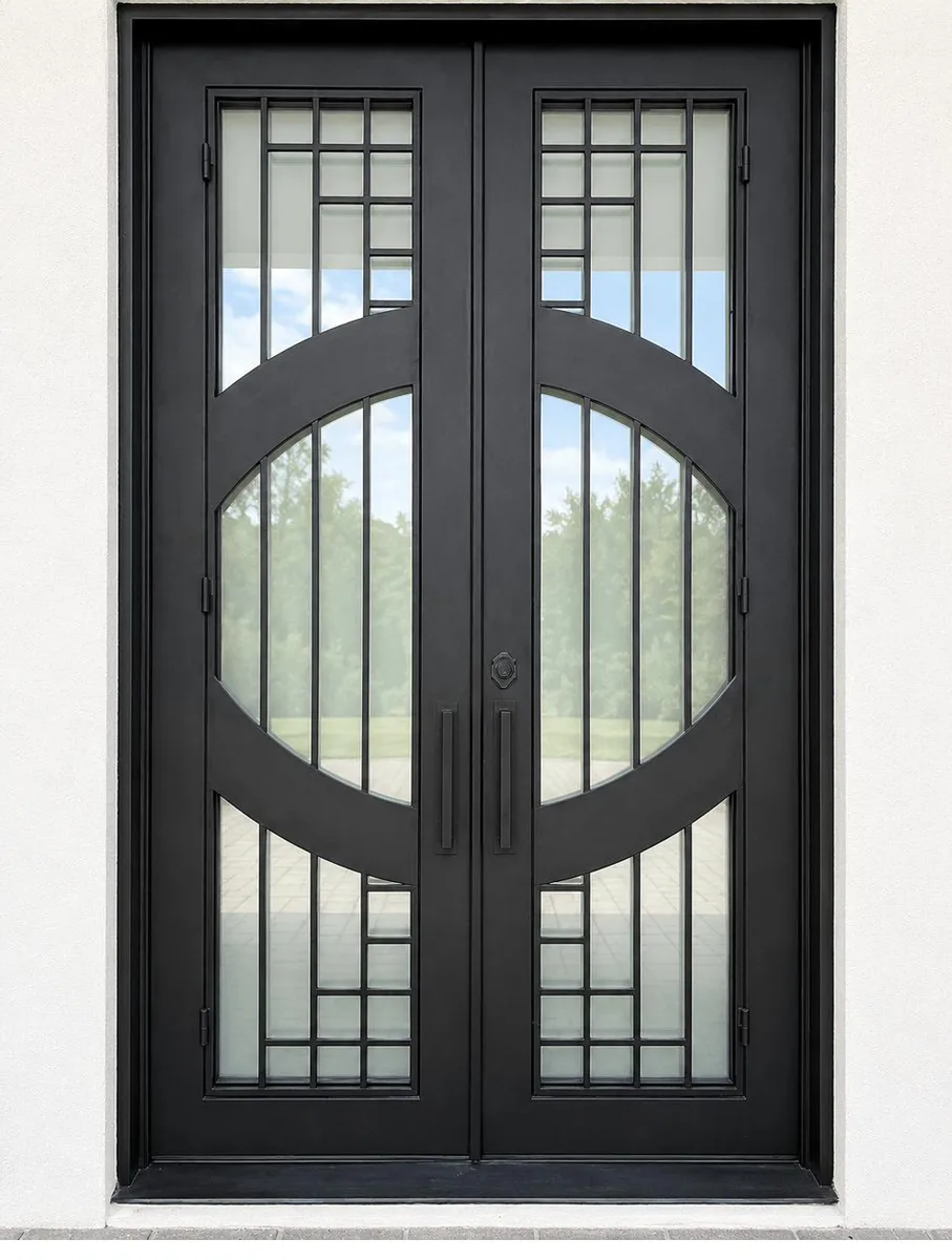 Double iron entry doors — featured local project in Brentwood, TN