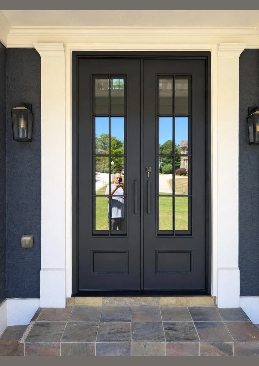 Double iron entry doors — featured local project in Chattanooga, TN