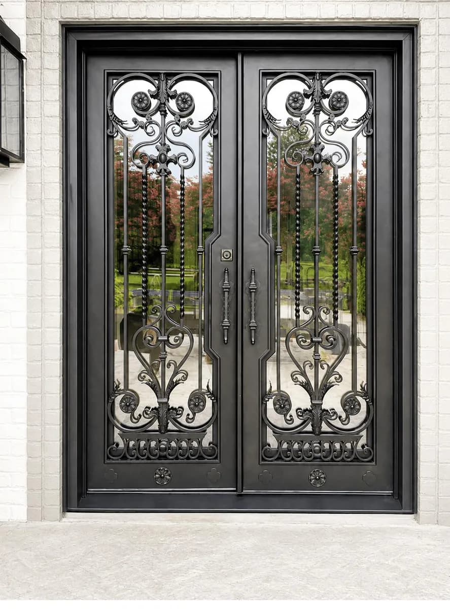 Double iron entry doors — featured local project in Chattanooga, TN