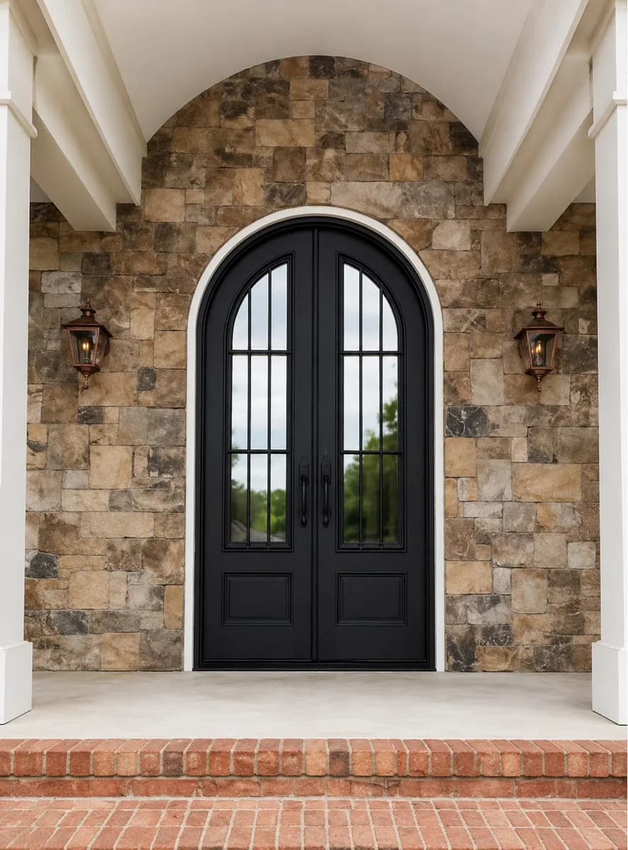 Double iron entry doors — featured local project in Chattanooga, TN