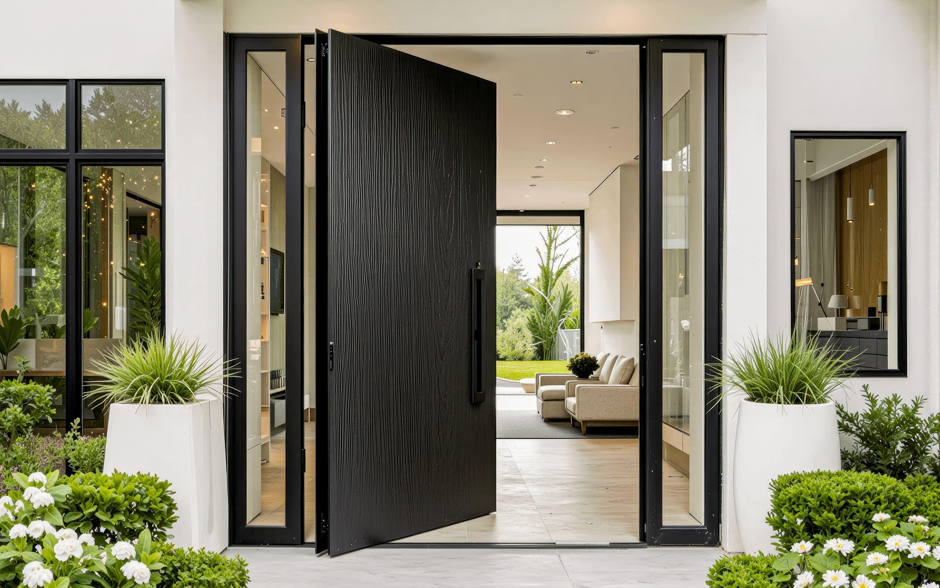 What are commercial doors used for?