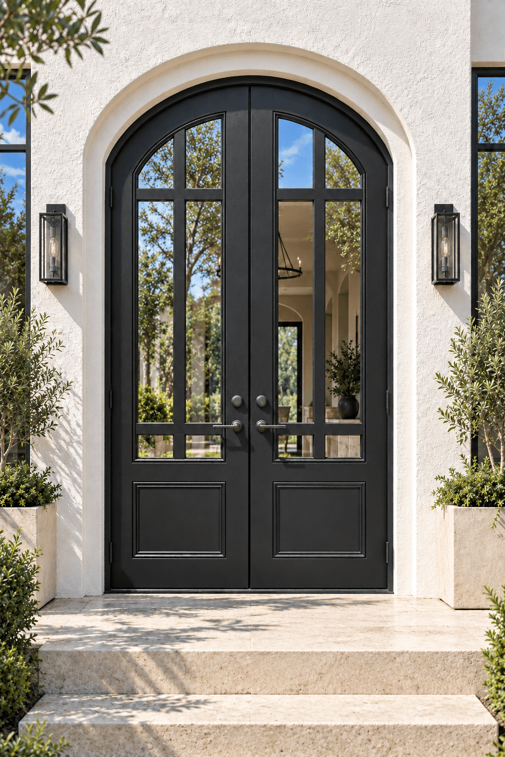 74.5” x 126” Double Iron Front Door – S7860