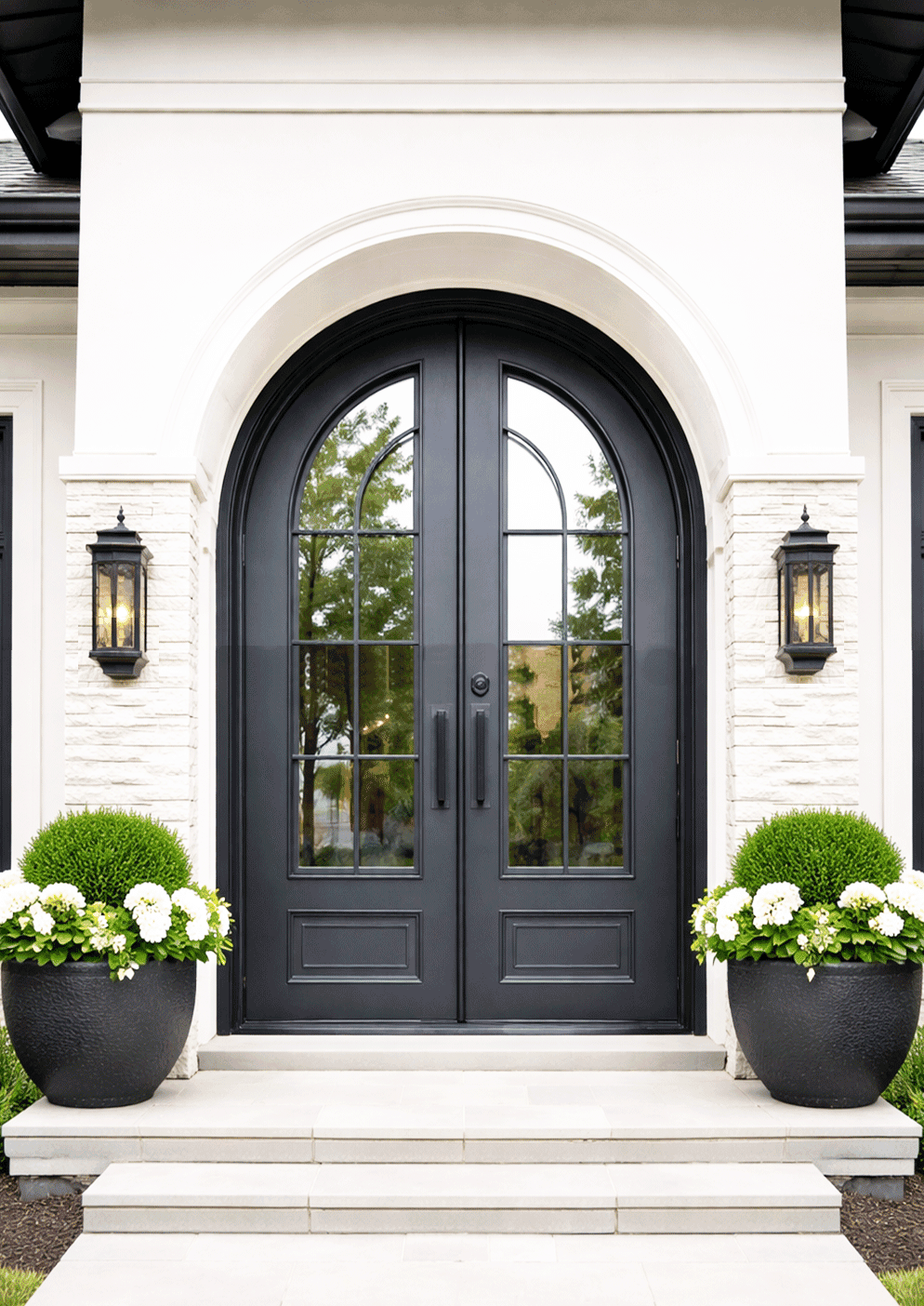 68” x 108” Double Iron Front Door – S9543