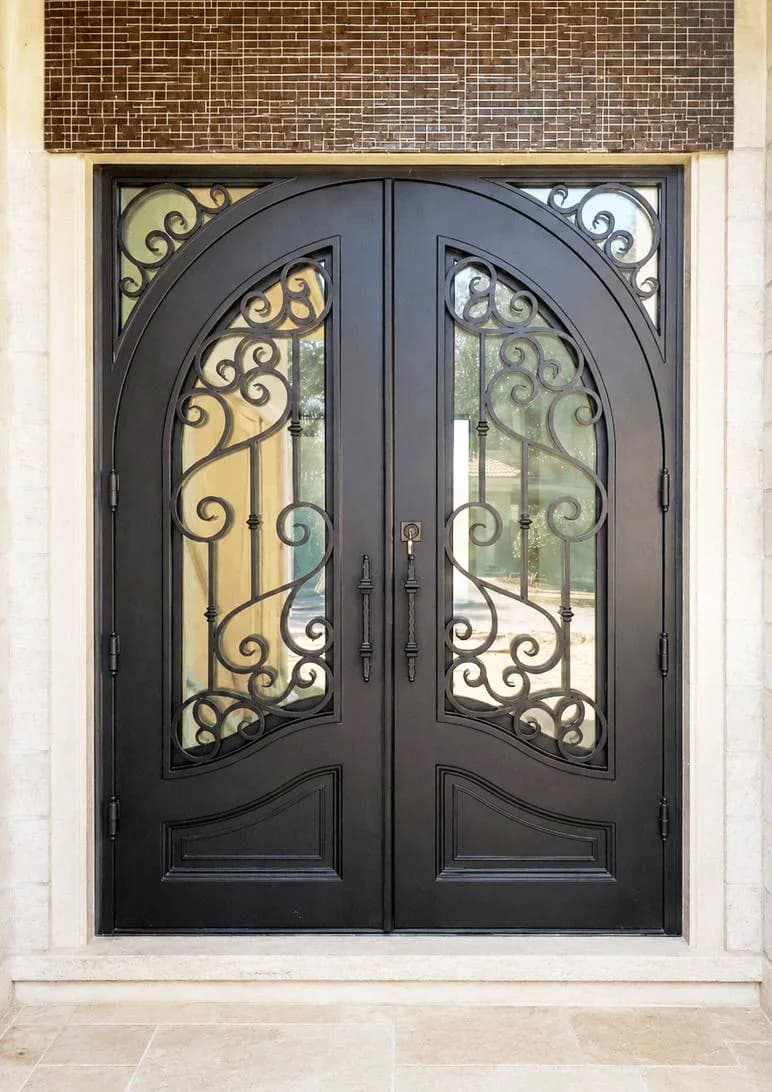 Arched Double Iron Entry Doors — Boca Raton, FL