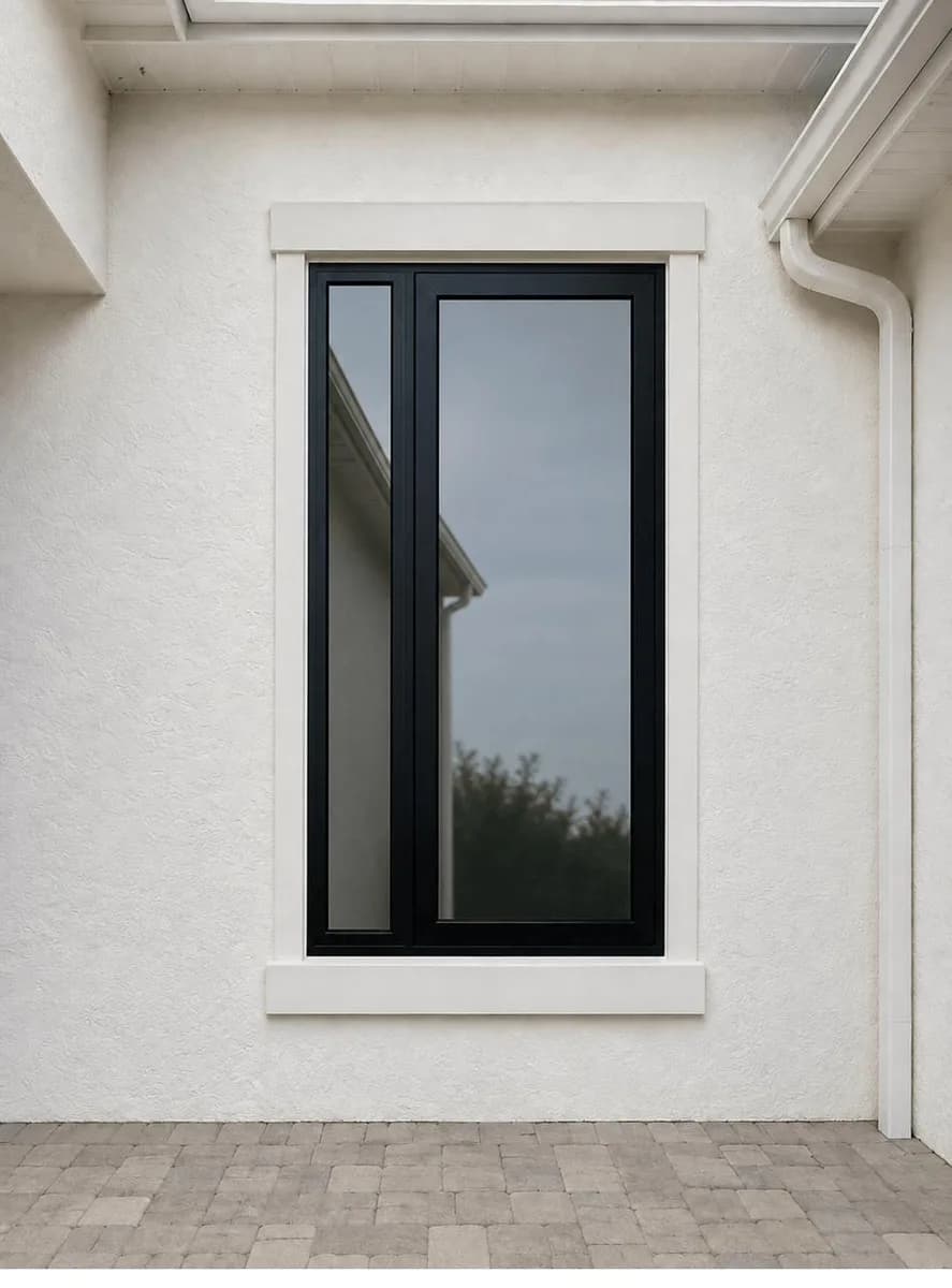 Modern Steel Entry Door with Sidelight — Palm Beach Gardens, FL