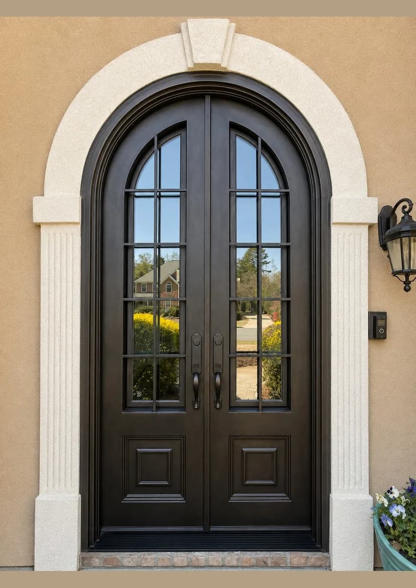 Arched Double Iron Entry Doors — Brookhaven, GA