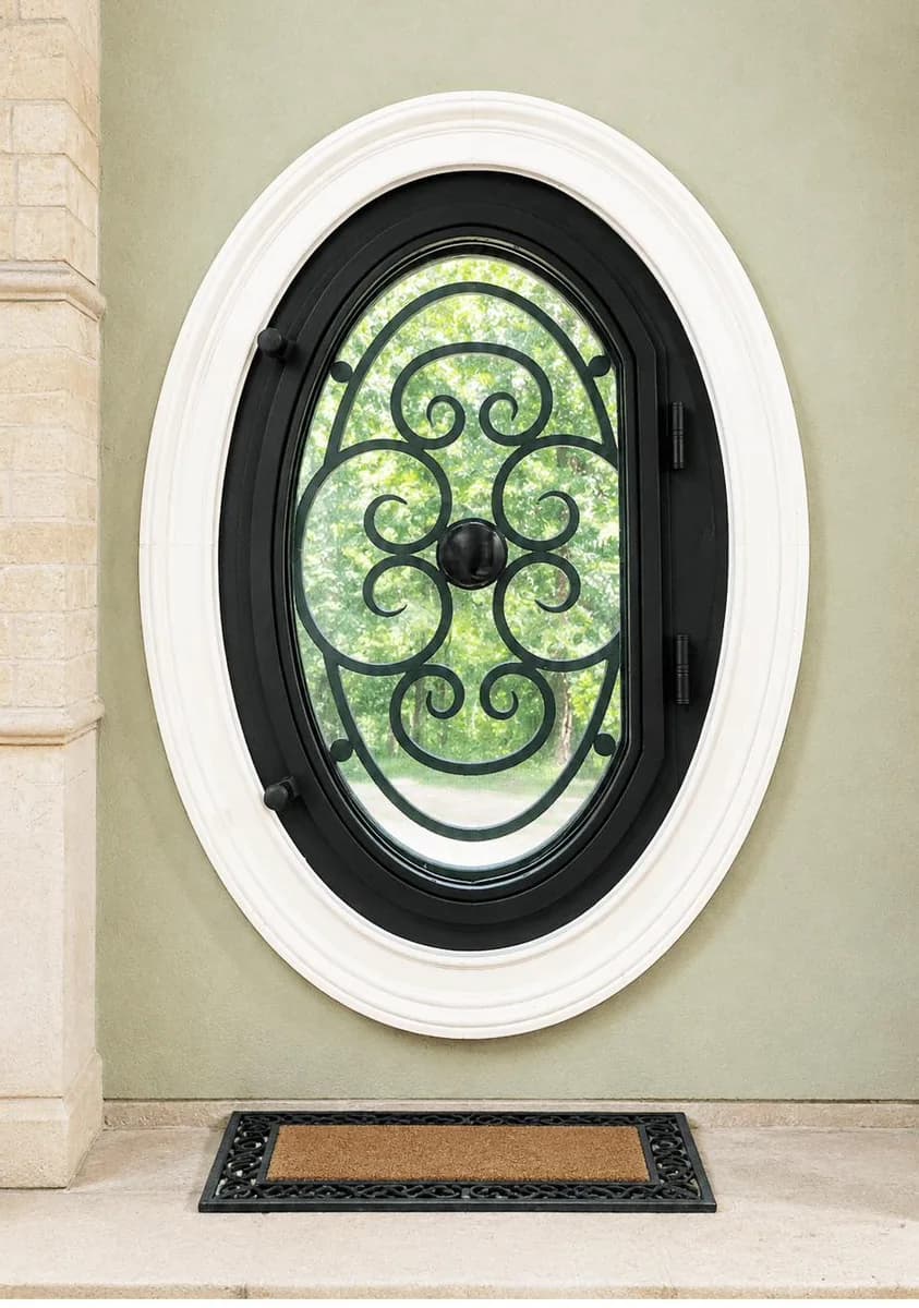 Oval Iron Scroll Window — Decatur, GA
