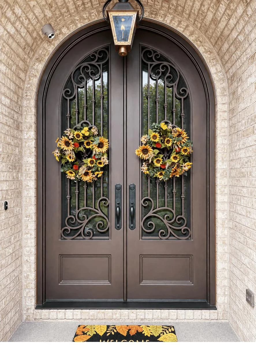 Arched Double Iron Entry Doors — Johns Creek, GA
