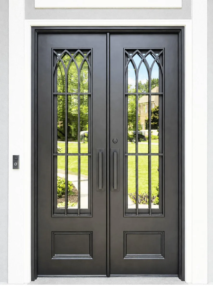 Traditional Double Iron Entry Doors — Milton, GA
