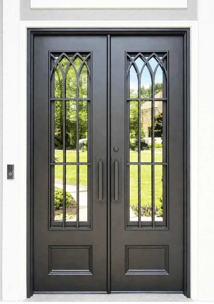 Traditional Double Iron Entry Doors — Peachtree Corners, GA
