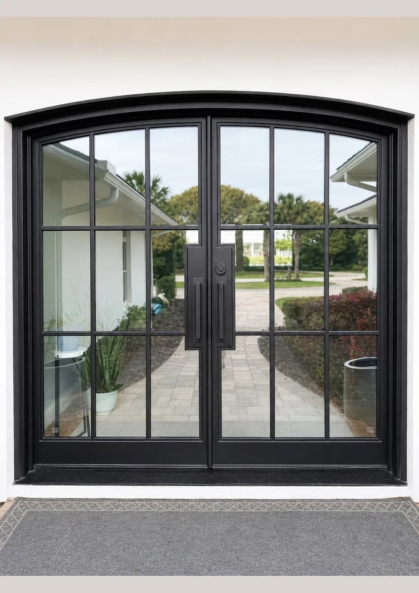 Arched Steel French Doors — Fort Mill, SC