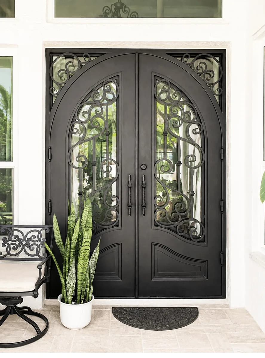Arched Double Iron Entry Doors — Orlando, FL