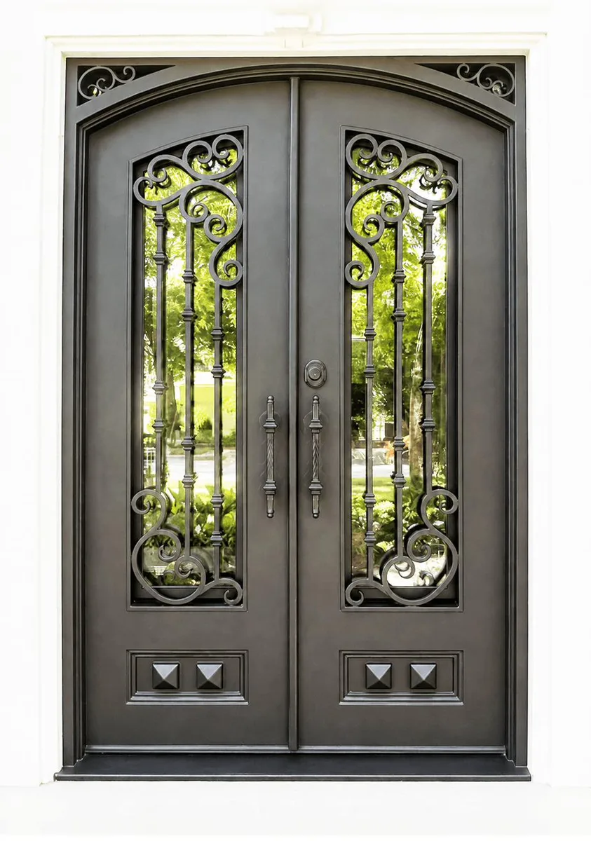 Traditional Double Iron Entry Doors — Cumming, GA