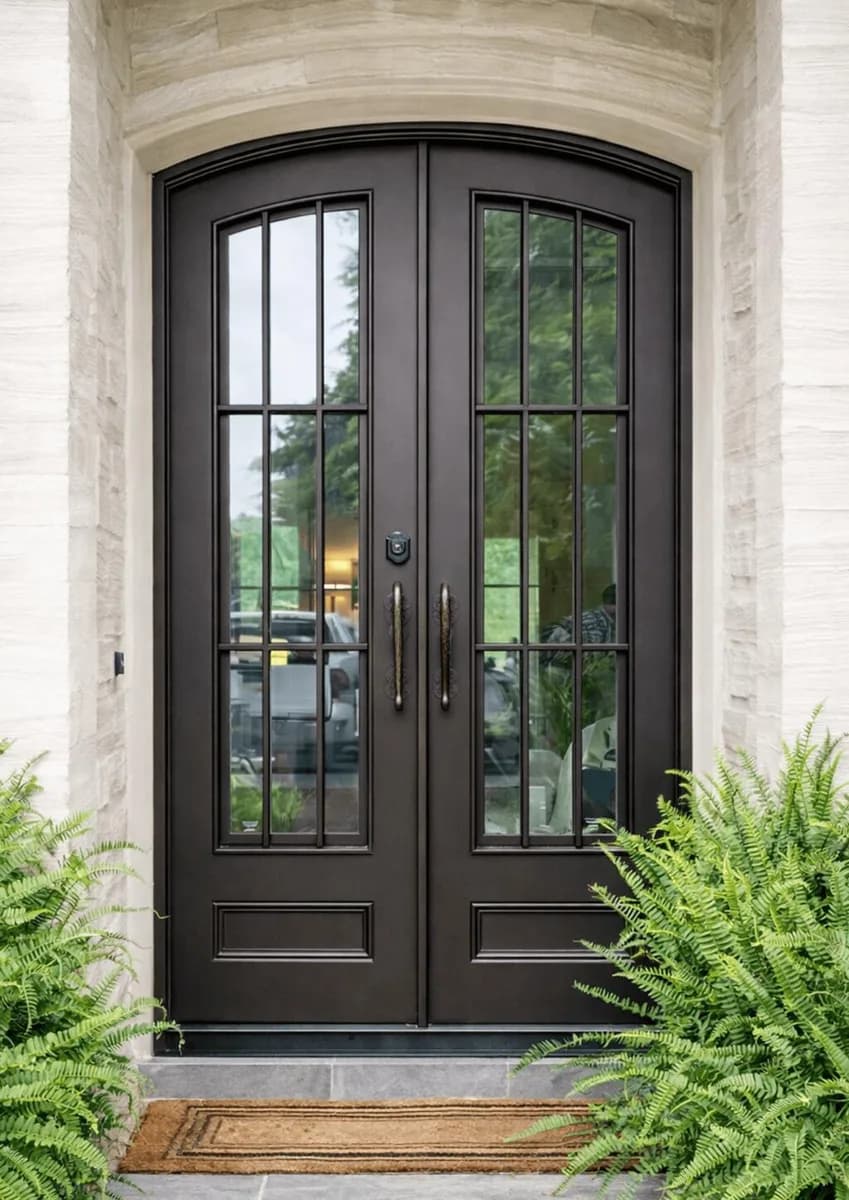 Modern Double Iron Entry Doors — Mountain Brook, AL