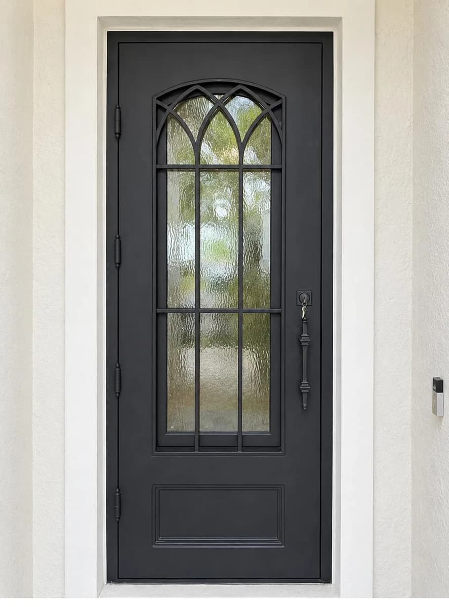 Arched Single Iron Entry Door — Jupiter, FL