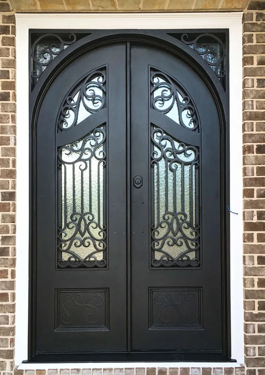 Double iron entry doors — featured local project in Lake Martin, AL