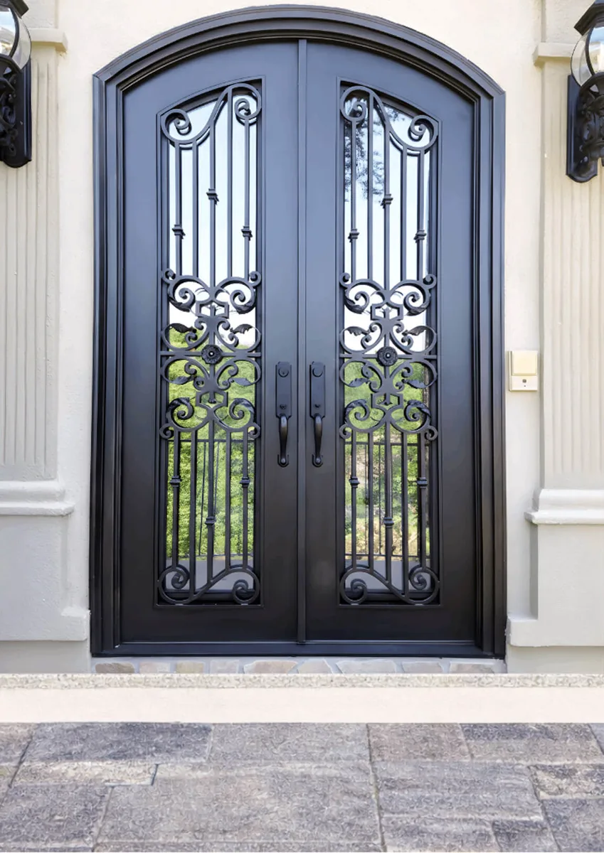 Double iron entry doors — featured local project in Montgomery, AL