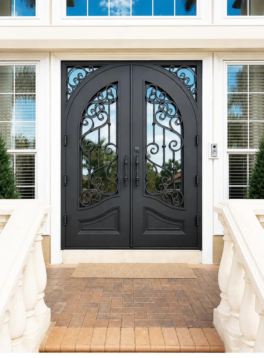 Double iron entry doors — featured local project in Tampa, FL