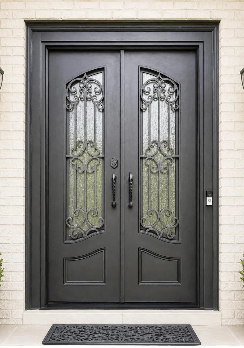 Double iron entry doors — featured local project in Alpharetta, GA