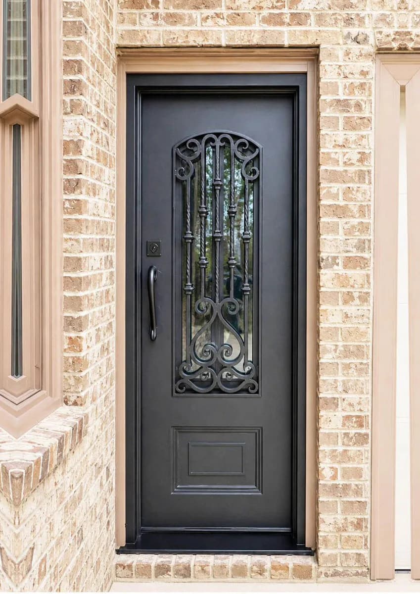 Single iron entry door — featured local project in Alpharetta, GA