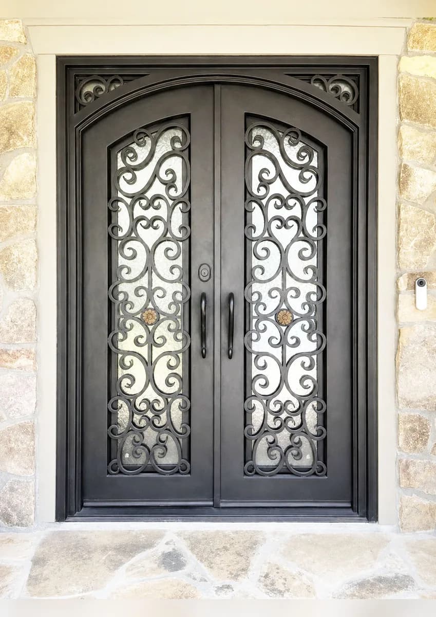 Double iron entry doors — featured local project in Atlanta, GA