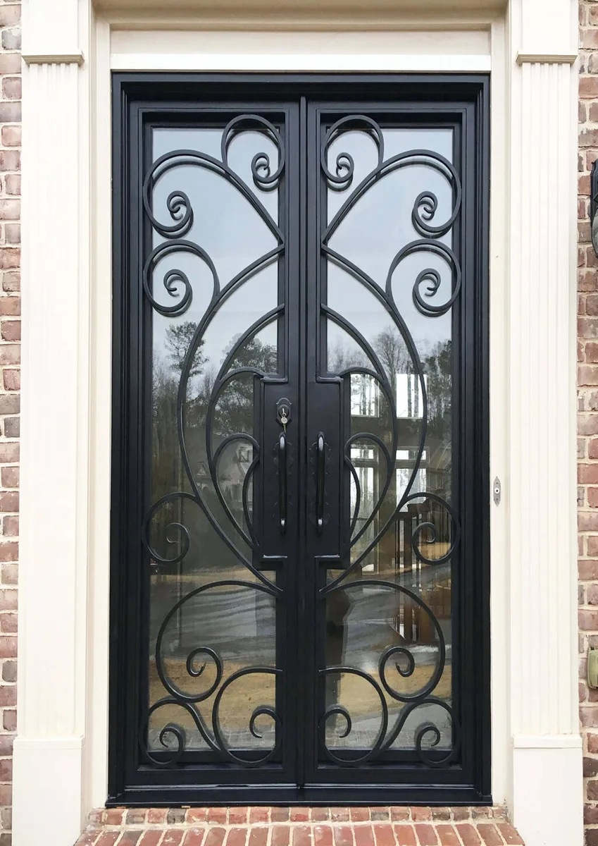 Double iron entry doors — featured local project in Braselton, GA