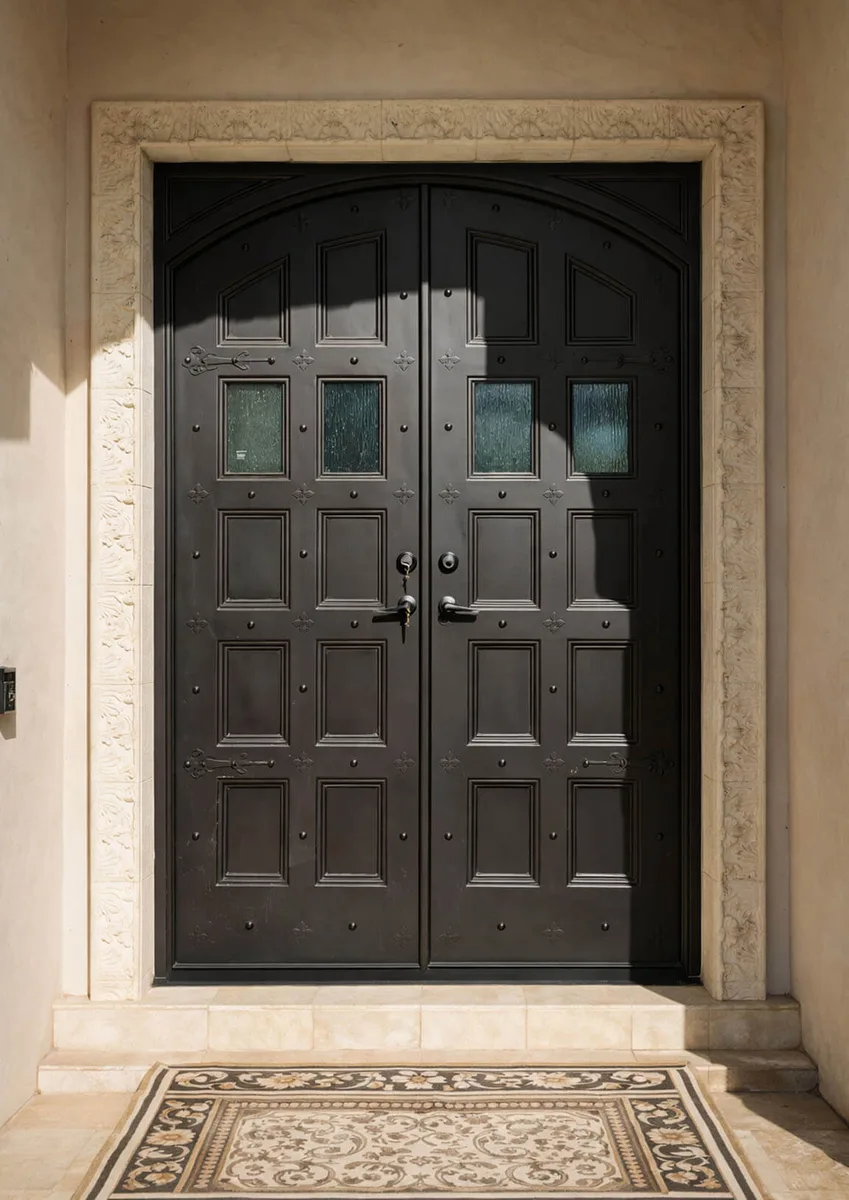 Double iron entry doors — featured local project in Braselton, GA