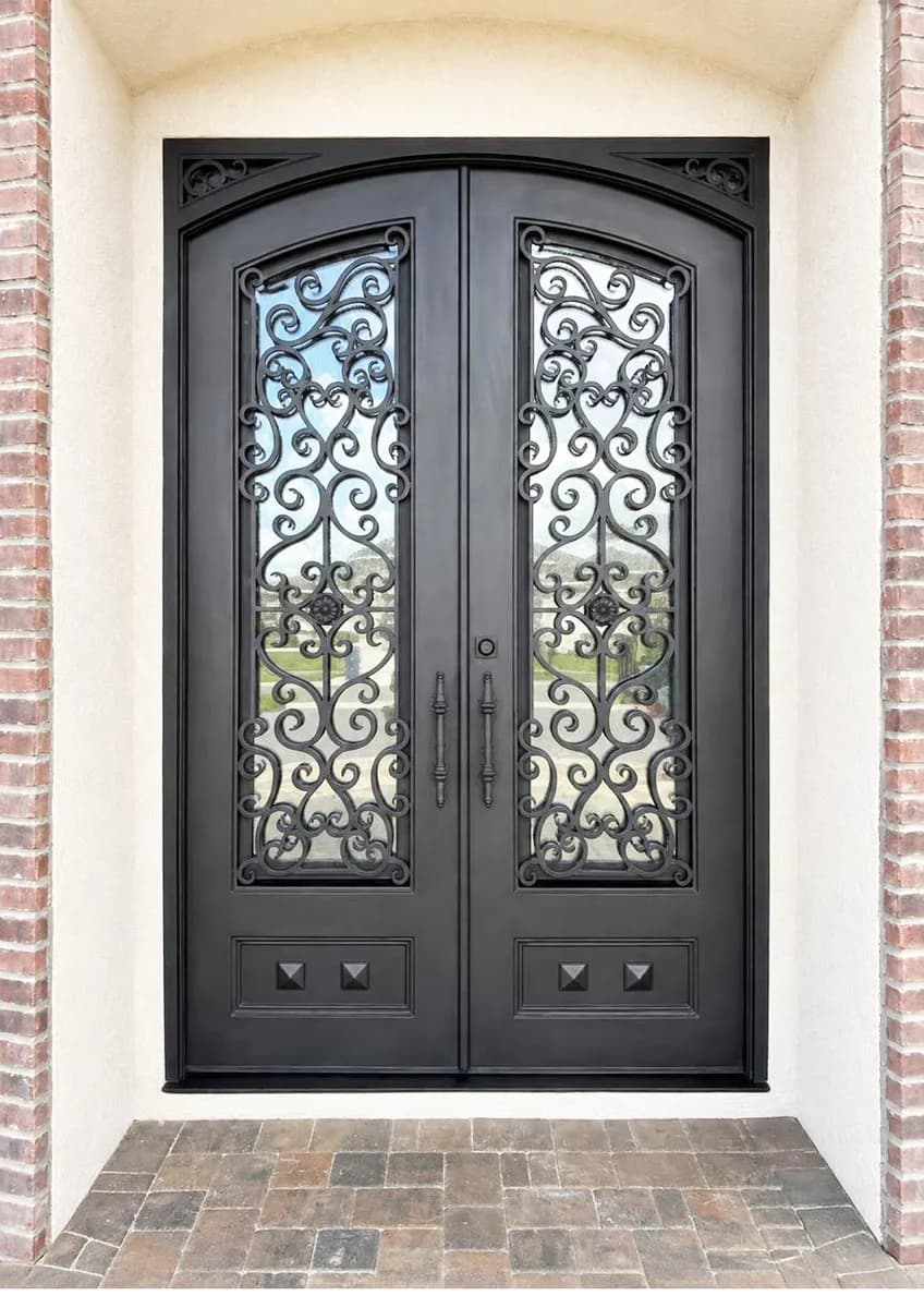 Double iron entry doors — featured local project in Johns Creek, GA