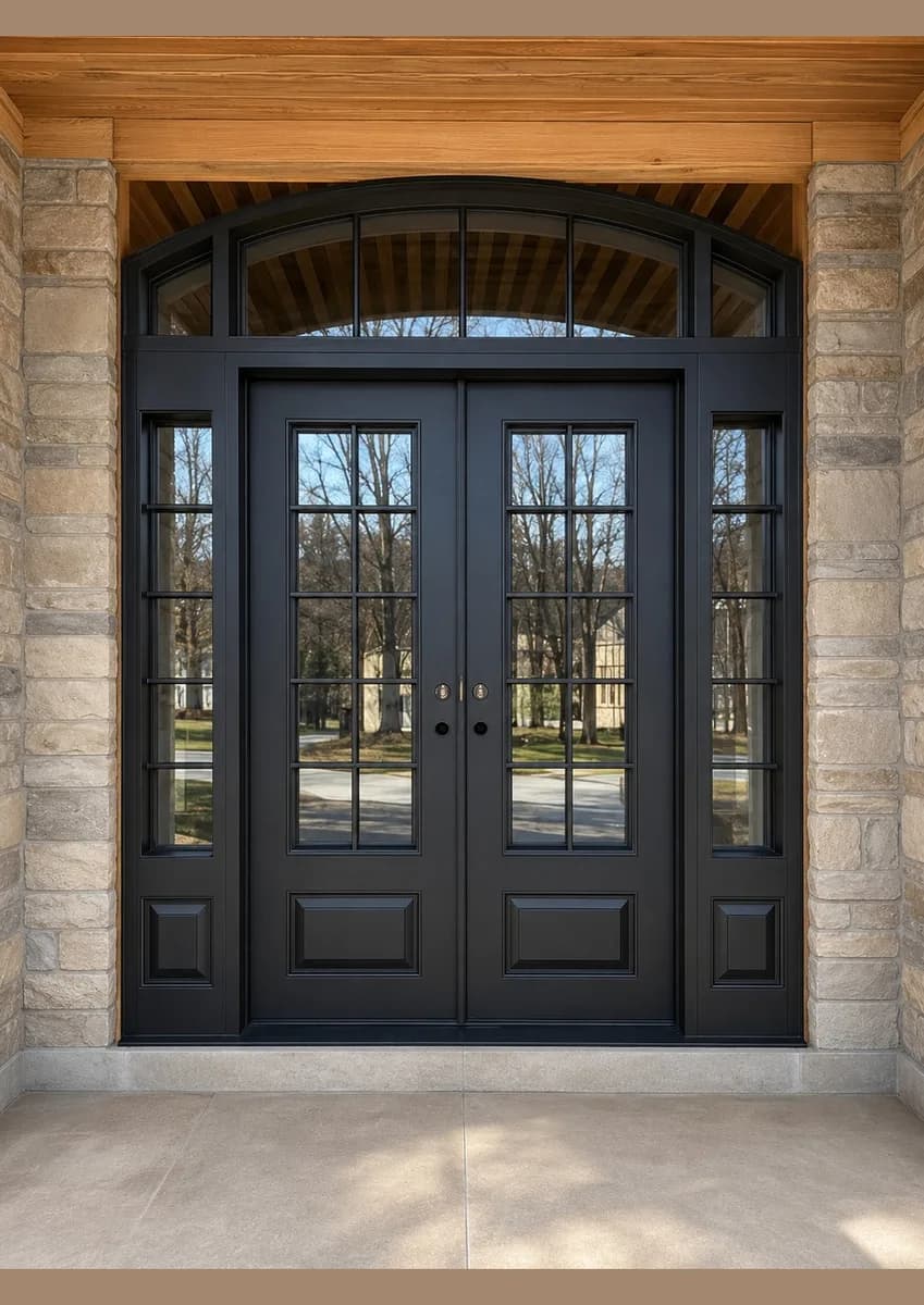 Double iron entry doors — featured local project in Johns Creek, GA