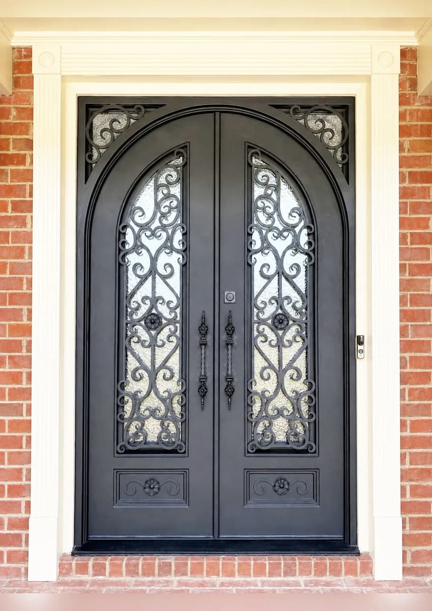 Double iron entry doors — featured local project in Peachtree Corners, GA