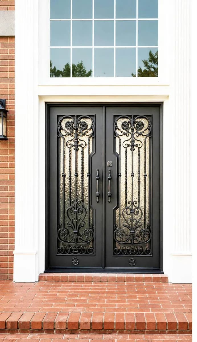 Double iron entry doors — featured local project in Peachtree Corners, GA